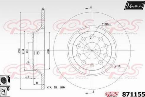 Maxtech 871155.6060 - Discofreno autozon.pro