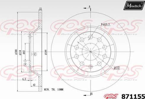 Maxtech 871155.0000 - Discofreno autozon.pro