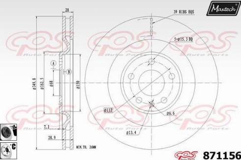 Maxtech 871156.6060 - Discofreno autozon.pro