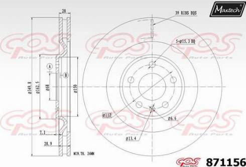 Maxtech 871156.0000 - Discofreno autozon.pro