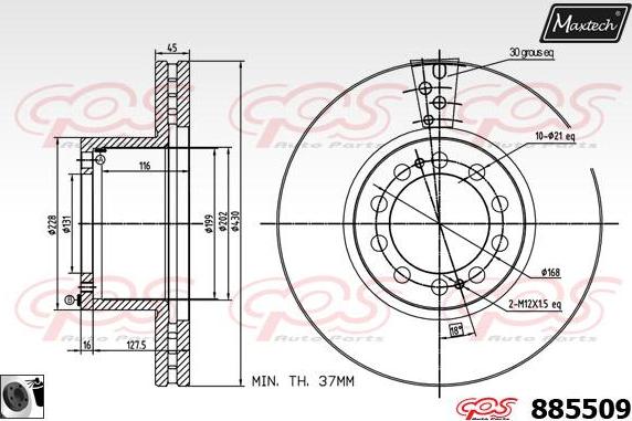 Maxtech 871156 - Discofreno autozon.pro