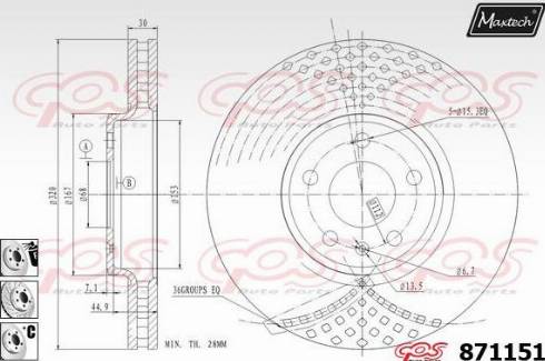 Maxtech 871151.6980 - Discofreno autozon.pro