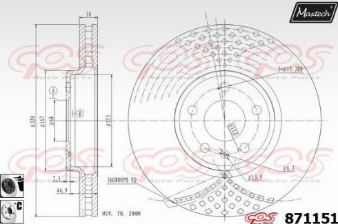 Maxtech 871151.6060 - Discofreno autozon.pro