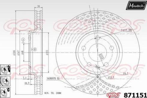 Maxtech 871151.6880 - Discofreno autozon.pro