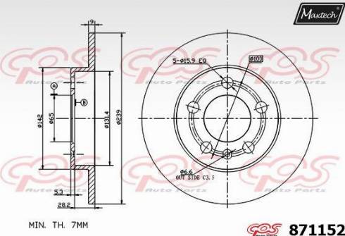 Maxtech 871152.0000 - Discofreno autozon.pro