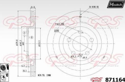 Maxtech 871164.6060 - Discofreno autozon.pro