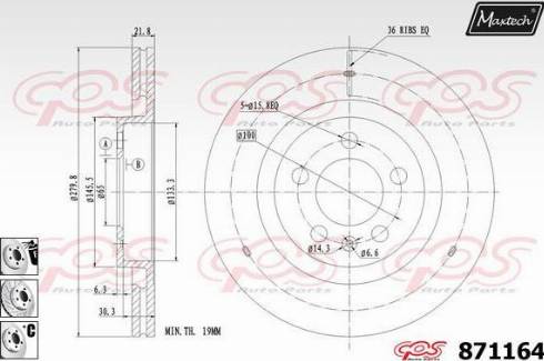 Maxtech 871164.6880 - Discofreno autozon.pro