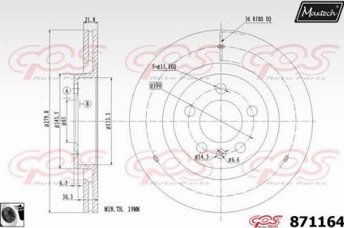 Maxtech 871164.0060 - Discofreno autozon.pro