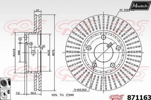 Maxtech 871163.6060 - Discofreno autozon.pro