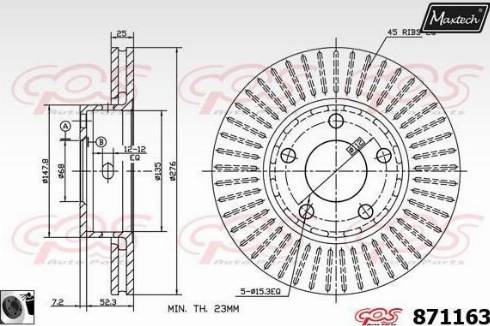 Maxtech 871163.0060 - Discofreno autozon.pro