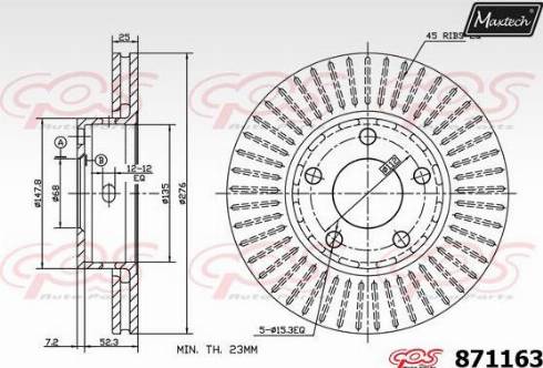 Maxtech 871163.0000 - Discofreno autozon.pro