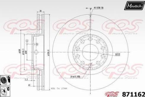 Maxtech 871162.6060 - Discofreno autozon.pro