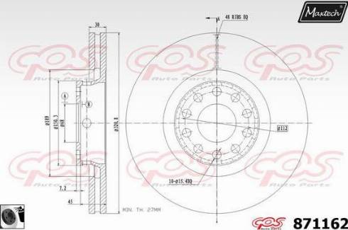 Maxtech 871162.0060 - Discofreno autozon.pro