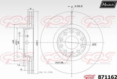 Maxtech 871162.0000 - Discofreno autozon.pro