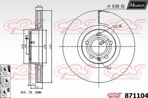 Maxtech 871104.6980 - Discofreno autozon.pro