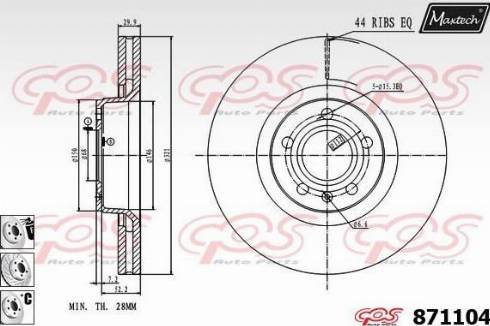 Maxtech 871104.6880 - Discofreno autozon.pro