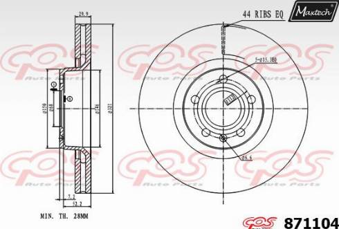 Maxtech 871104.0000 - Discofreno autozon.pro