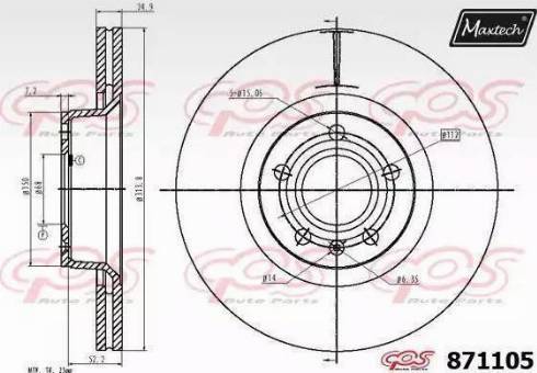 Maxtech 871105.6060 - Discofreno autozon.pro