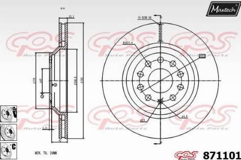 Maxtech 871101.6880 - Discofreno autozon.pro