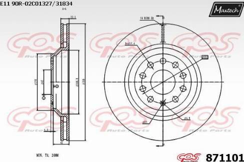 Maxtech 871101.0000 - Discofreno autozon.pro