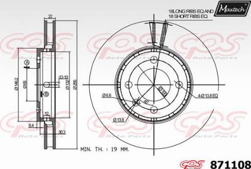 Maxtech 871108.0000 - Discofreno autozon.pro