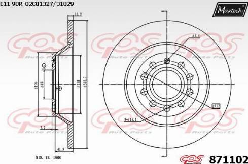 Maxtech 871102.0000 - Discofreno autozon.pro