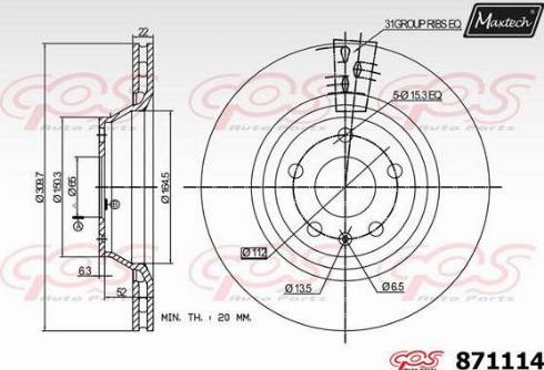 Maxtech 871114.0000 - Discofreno autozon.pro