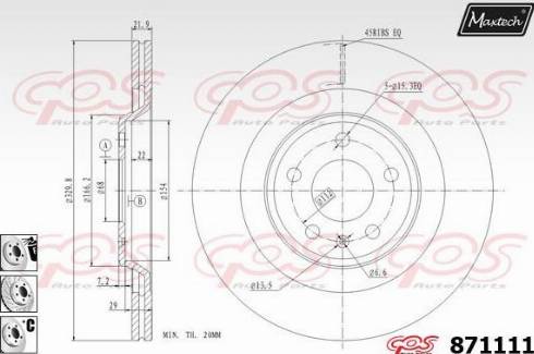 Maxtech 871111.6980 - Discofreno autozon.pro