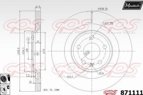 Maxtech 871111.6060 - Discofreno autozon.pro