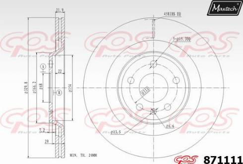 Maxtech 871111.0000 - Discofreno autozon.pro