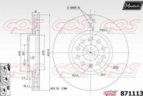 Maxtech 871113.6880 - Discofreno autozon.pro