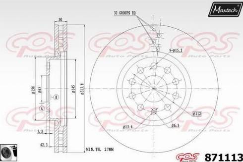 Maxtech 871113.0060 - Discofreno autozon.pro