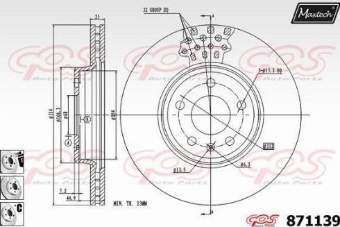 Maxtech 871139.6980 - Discofreno autozon.pro