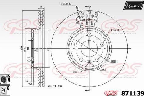 Maxtech 871139.6060 - Discofreno autozon.pro