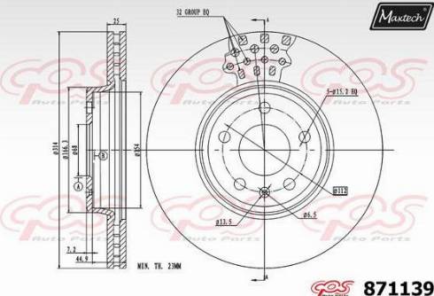 Maxtech 871139.0000 - Discofreno autozon.pro