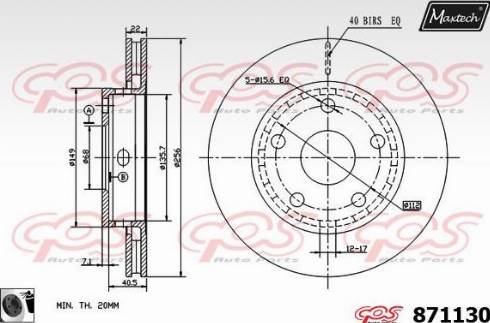 Maxtech 871130.0060 - Discofreno autozon.pro