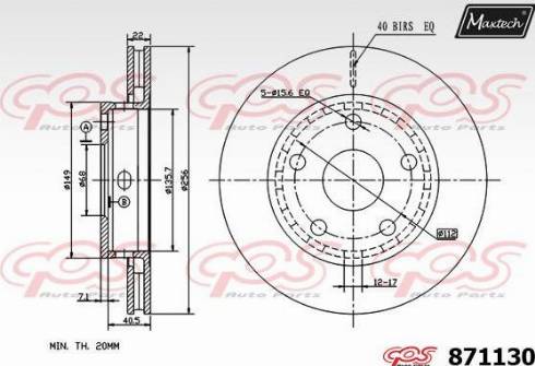 Maxtech 871130.0000 - Discofreno autozon.pro