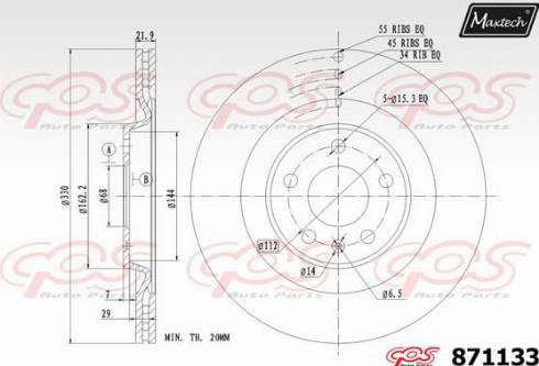 Maxtech 871133.0000 - Discofreno autozon.pro