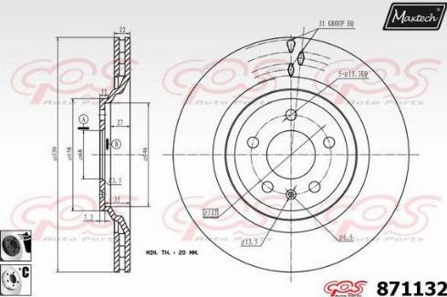 Maxtech 871132.6060 - Discofreno autozon.pro