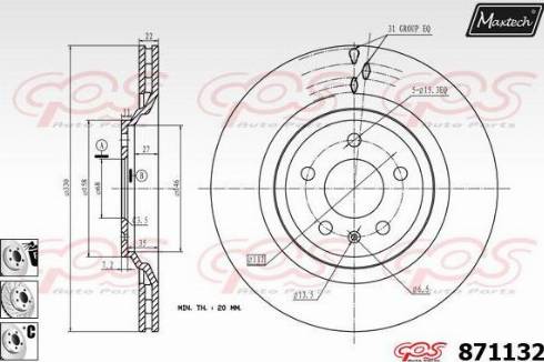 Maxtech 871132.6880 - Discofreno autozon.pro