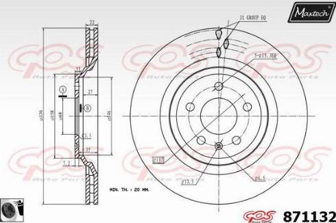 Maxtech 871132.0060 - Discofreno autozon.pro