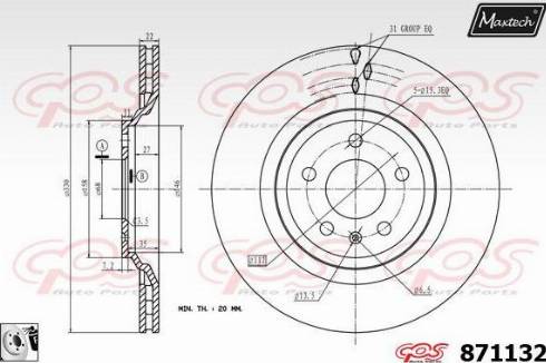 Maxtech 871132.0080 - Discofreno autozon.pro