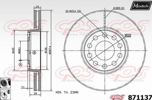 Maxtech 871137.6060 - Discofreno autozon.pro