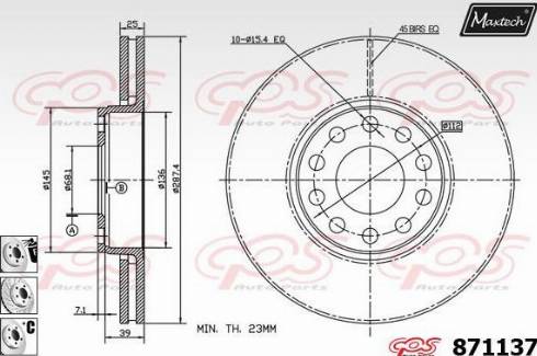 Maxtech 871137.6880 - Discofreno autozon.pro