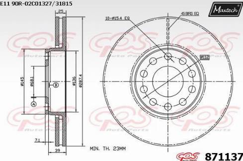 Maxtech 871137.0000 - Discofreno autozon.pro