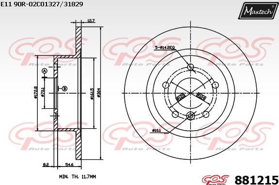 Maxtech 871137 - Discofreno autozon.pro