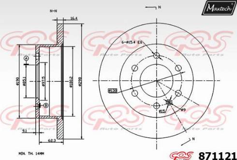 Maxtech 871121.0000 - Discofreno autozon.pro