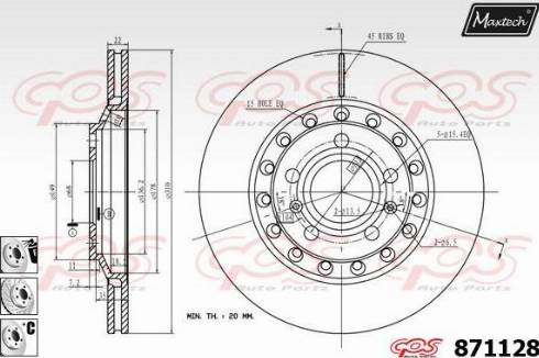 Maxtech 871128.6980 - Discofreno autozon.pro