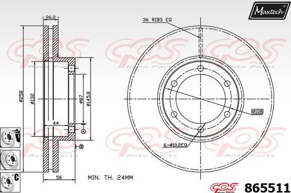 Maxtech 875367 - Discofreno autozon.pro