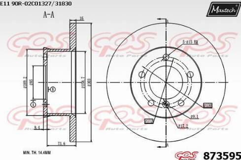 Maxtech 873595.0000 - Discofreno autozon.pro